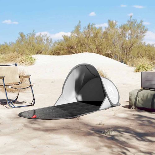 Плажна палатка, сива, изскачаща, водоустойчива