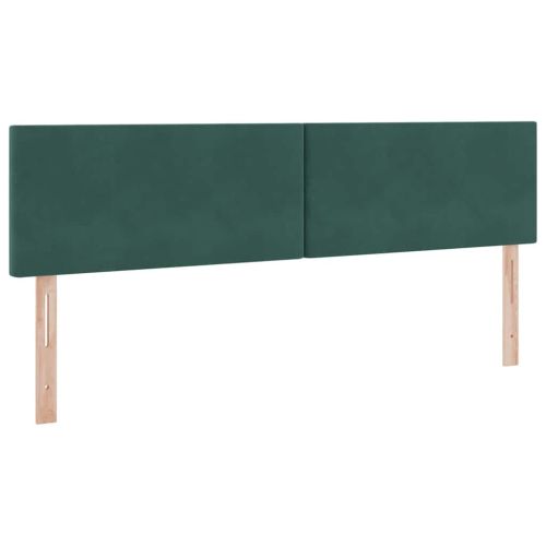 Легло с място за съхранение Тъмен зелен 160 x 200 cm Кадифе