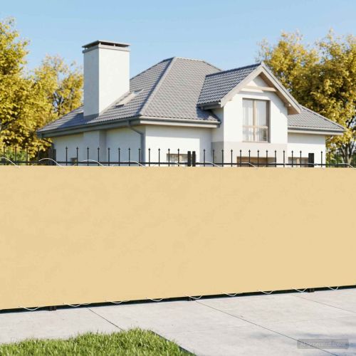 Прозорец за балкон 200 x 200 cm Тъкан с PU покритие Пясък