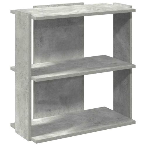 Библиотека 3 рафта бетонно сива 60x30x60 см инженерно дърво