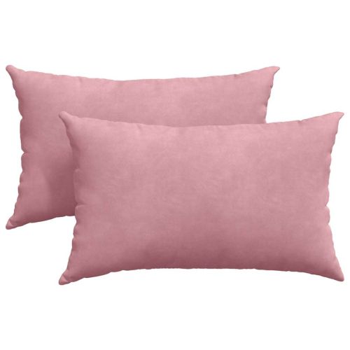 Диван възглавници 2 pcs Розово 50 x 30 cm Кордюрова тъкан
