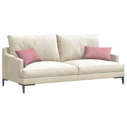 Диван възглавници 2 pcs Розово 50 x 30 cm Кордюрова тъкан