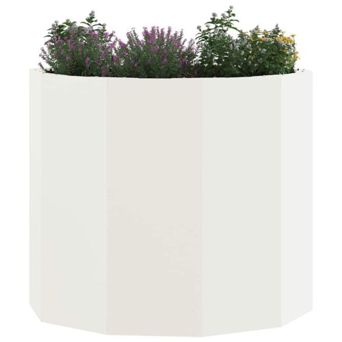 Кашпа Бяло 60 x 60 x 50 см Стомана