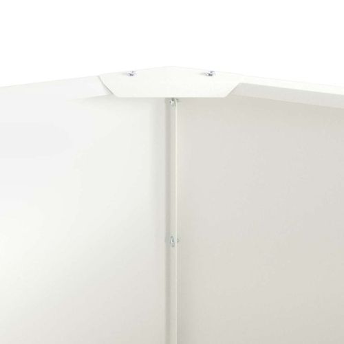 Кашпа Бяло 60 x 60 x 50 см Стомана