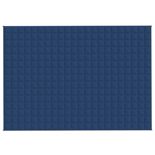 Утежнено одеяло синьо 155x220 см 7 кг плат