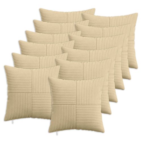 Калъфка за възглавница 12 pcs ALMELO Сивозелен 50 x 50 cm
