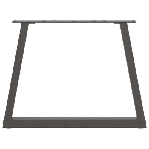 Крака за масичка за кафе, V-образна, 2 бр., антрацит, 50x(42-43,3) см, стомана