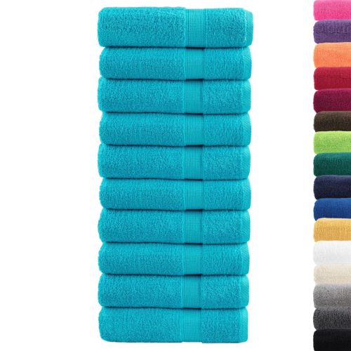 Премиум кърпи за ръце SOLUND 10 бр тюркоаз 50x100 см 600 gsm
