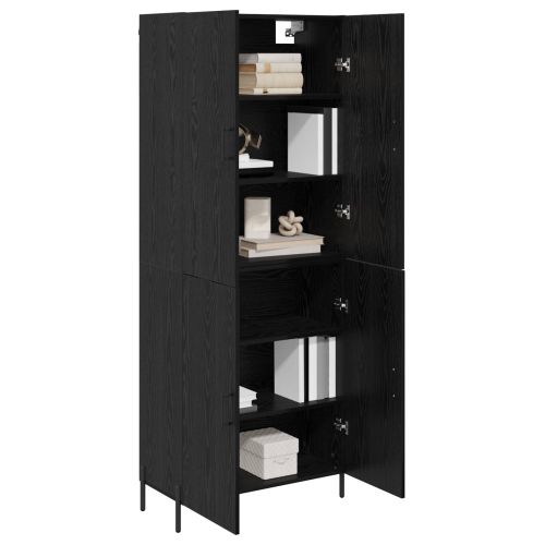 Висок шкаф Черния дъб 69,5 x 34 x 180 см Инженерна дървесина
