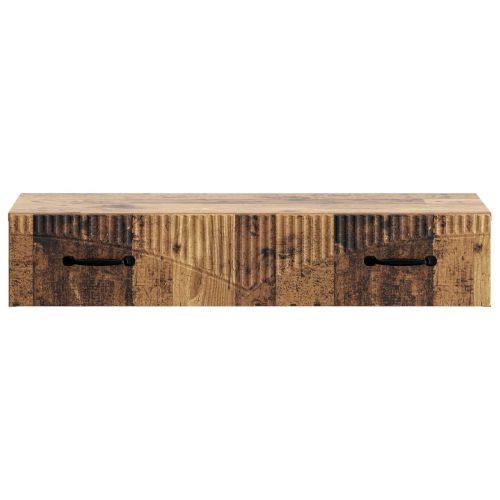 Стенен страничен масичка 87,5 x 34,5 x 17 см Старо дърво