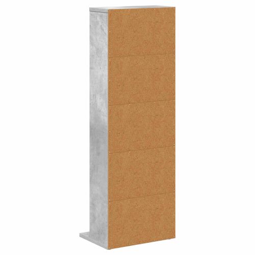 Кабинет за CD Бетонно сиво 33 x 23,5 x 97,5 см