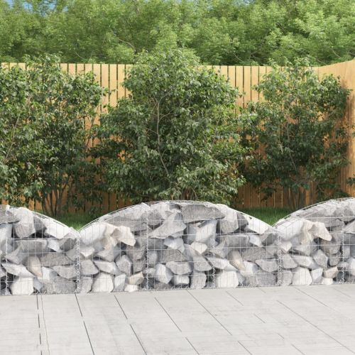 Дъговидна габионна кошница 150x30x40/60 см поцинковано желязо