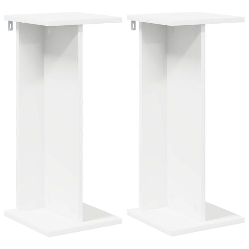 Стойка за растения 2 бр. Бяло 25 x 25,5 x 60,5 см