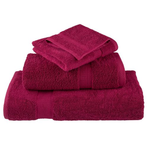 Premium Guest Towels 10pcs Bordeaux 30x50cm 600gsm 100% Cotton - Untranslated