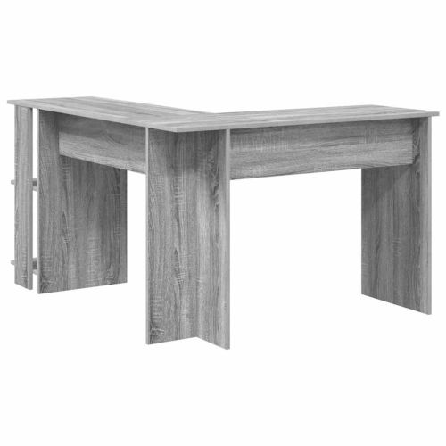 Ъглово бюро Сив Сонома Инженерна дървесина 140 x 113,5 x 75 см