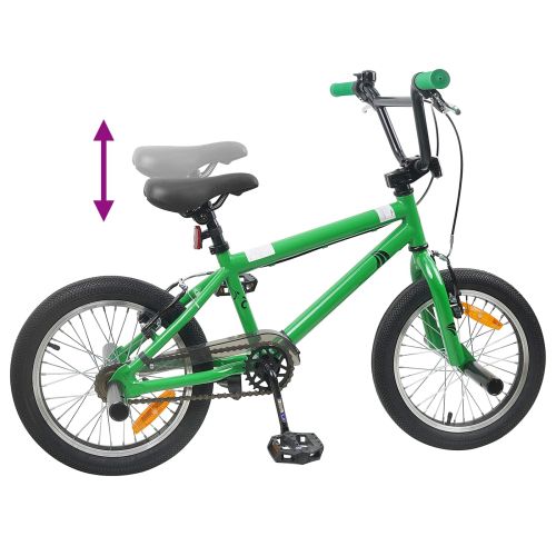 BMX Велосипед 20 инча за деца над 9 години Зелено
