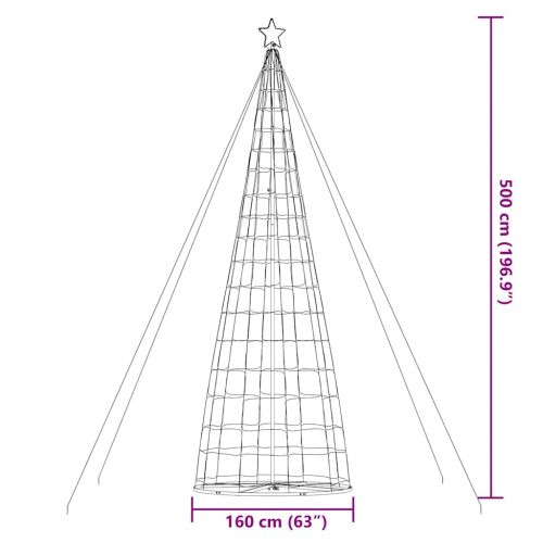 LED коледна елха 1534 светодиода синьо 500 см