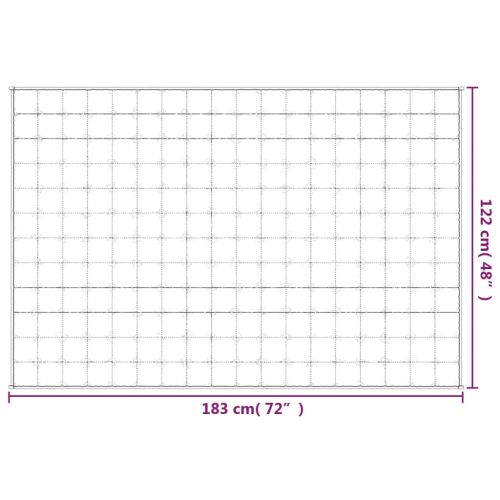 Утежнено одеяло сиво 122x183 см 9 кг плат
