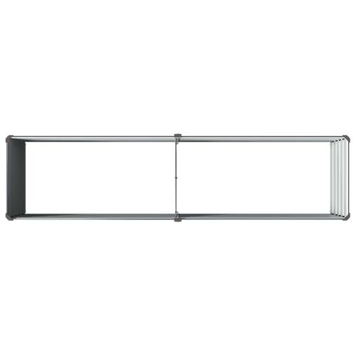 Вдигната леха за градина Антрацит 160 x 40 x 55 см
