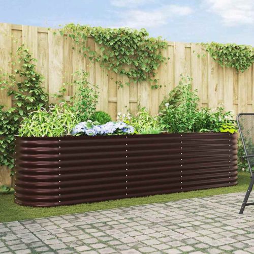 Повдигнато легло Кафяво 320 x 80 x 81 cm Стомана