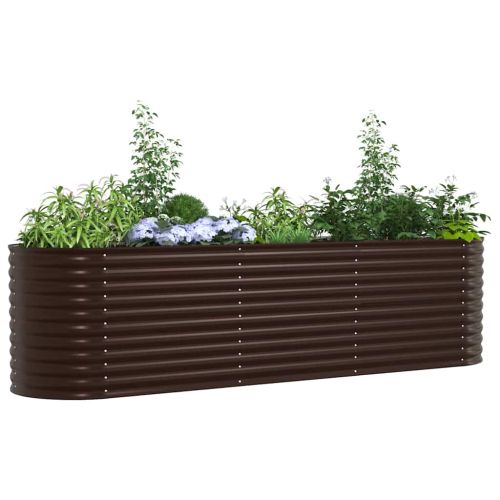 Повдигнато легло Кафяво 320 x 80 x 81 cm Стомана