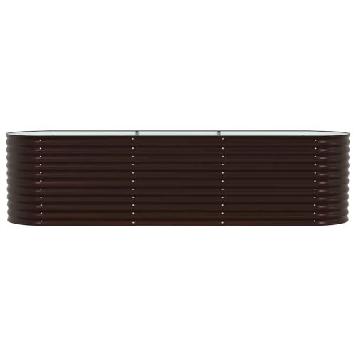 Повдигнато легло Кафяво 320 x 80 x 81 cm Стомана