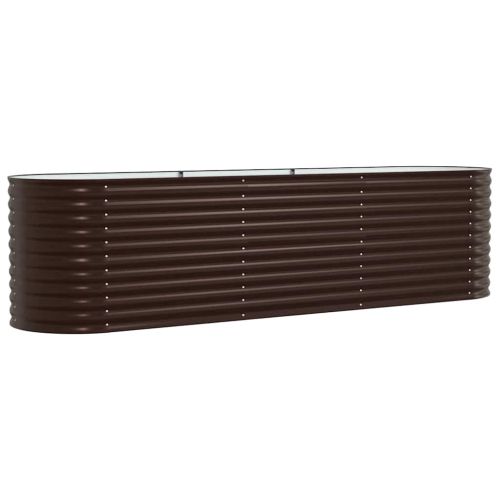 Повдигнато легло Кафяво 320 x 80 x 81 cm Стомана