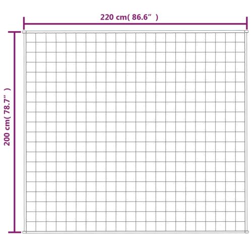 Утежнено одеяло светлокремаво 200x220 см 13 кг плат