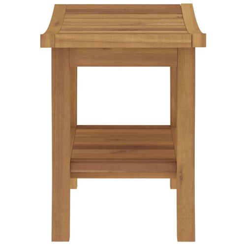 Помощна маса за баня 50x35x45 см тиково дърво масив