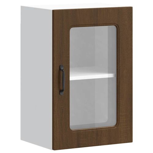 Кухненски стенен шкаф с стъклена врата, Kalmar, инженерно дърво