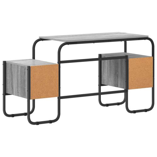Бюро с място за съхранение Сив Сонома 145 x 50 x 75 см