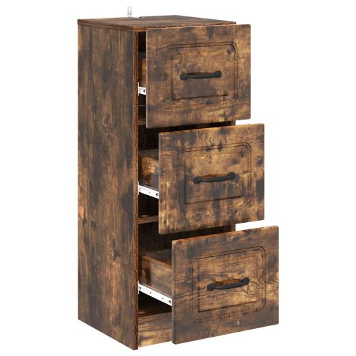 Чекмеджетен шкаф Опушен дъб 33 x 34,5 x 87 см