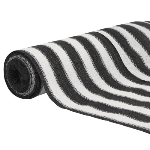 Засенчваща мрежа антрацит и бял 1x25 м HDPE 75 г/м²