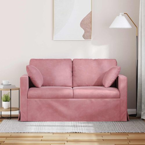 Диван Розово 138 x 78 x 80 см Кадифе