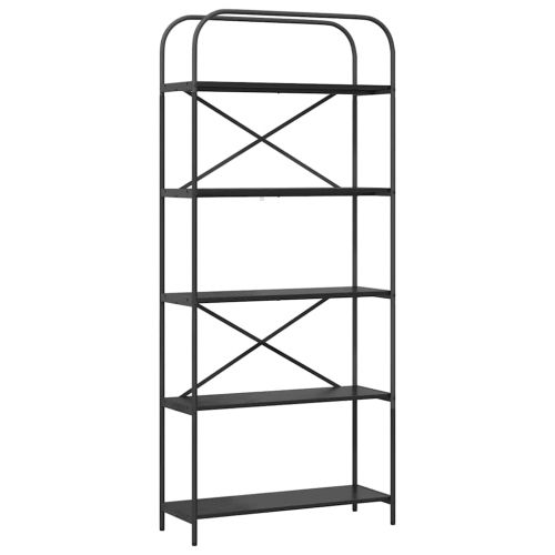 Рафт за книги 5 нива 80 x 30 x 183 см Инженерна дървесина