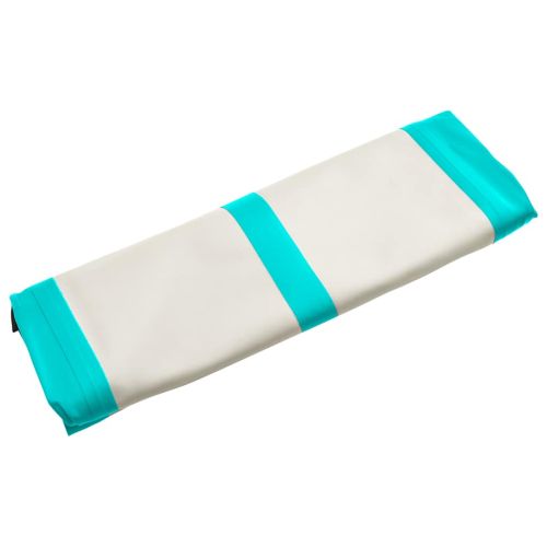 Надуваем дюшек за гимнастика с помпа, 400x100x15 см, PVC, зелен