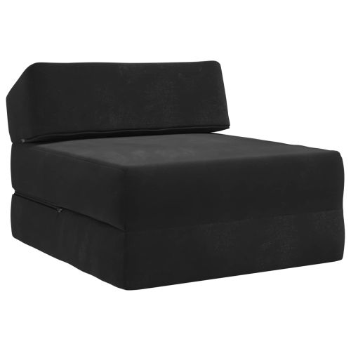 Сгъваем диван легло Черно 60 x 70 x 41 cm Текстил