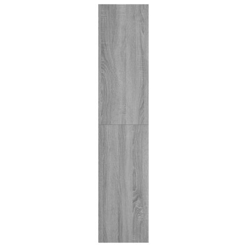Шкаф за книги/ТВ шкаф сив сонома 36x30x143 см инженерно дърво