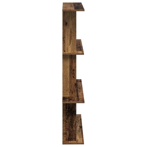 Стенен рафт Старо дърво 100 x 20 x 126 см Инженерна дървесина