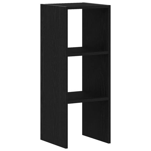 Библиотека стифиращи черен дъб 30x30x80 см инженерно дърво