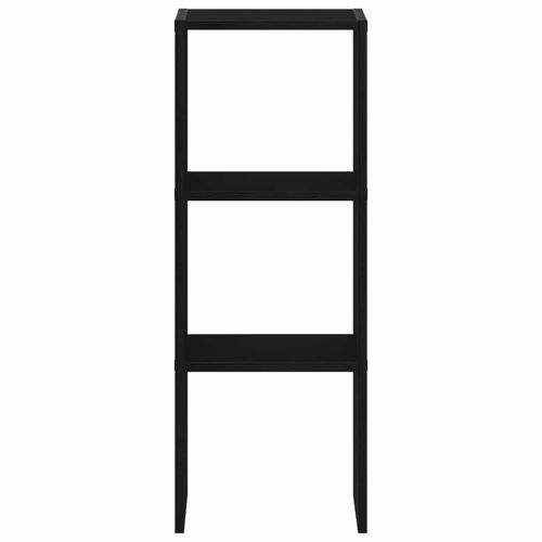 Библиотека стифиращи черен дъб 30x30x80 см инженерно дърво