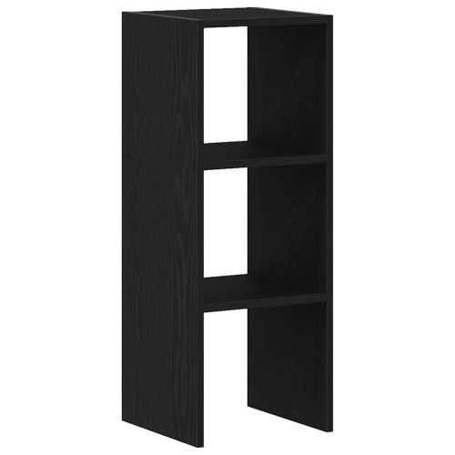 Библиотека стифиращи черен дъб 30x30x80 см инженерно дърво