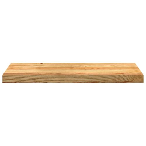 Прозоречни первази, 2 бр, светлокафяви, 70x25x2 см, дъб масив