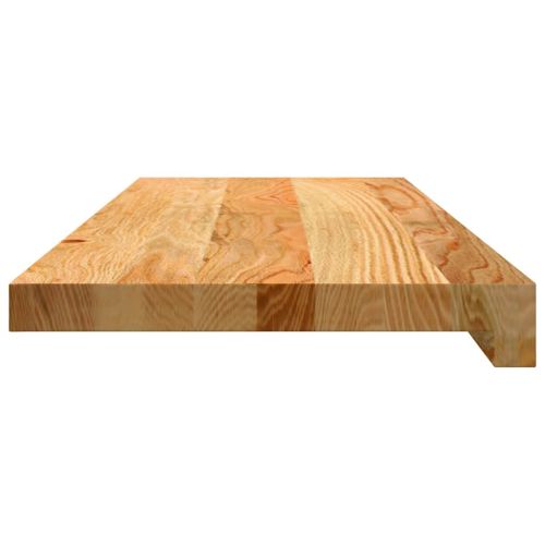 Прозоречни первази, 2 бр, светлокафяви, 70x25x2 см, дъб масив