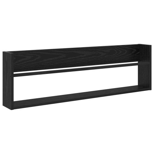 Етажерка за списания с рафт Черния дъб 100 x 12 x 30 см