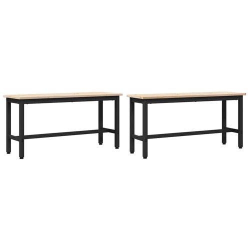 Трапезарни пейки 100 x 32,5 x 49 см 2 бр.