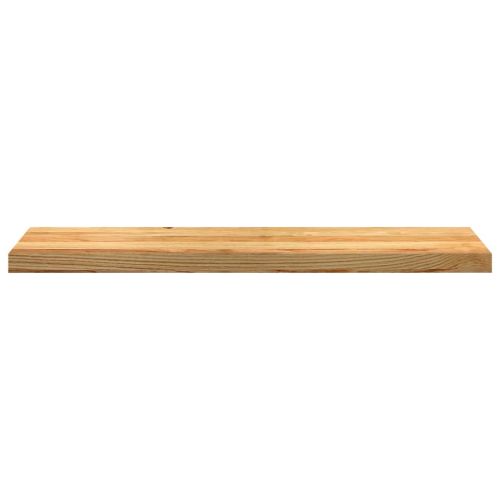 Прозоречни первази, 2 бр, светлокафяви, 100x30x2 см, дъб масив