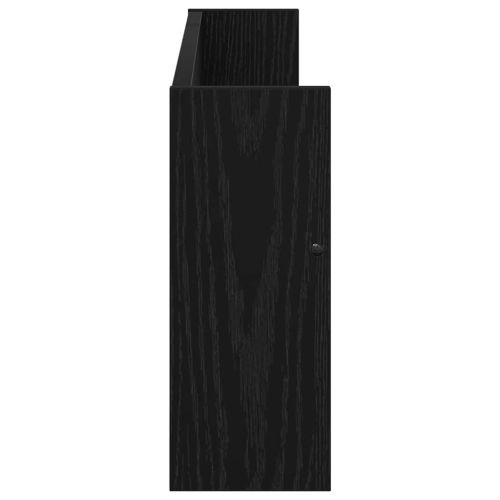 Етажерка за списания с рафт 2 бр. Черния дъб 80 x 12 x 30 см