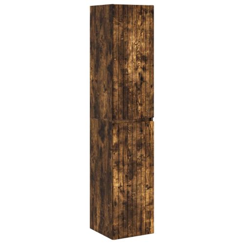 Стенно Баня Кабинет Опушен дъб 33 x 34,5 x 160 см
