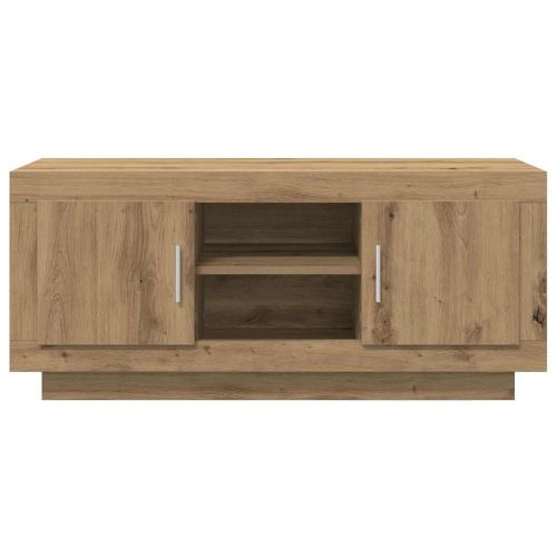ТВ шкаф 102 x 35 x 45 см Дъб Инженерна дървесина